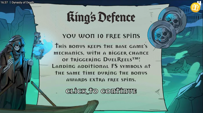 Dynasty of Death - nisja e Free Spins King's Defence